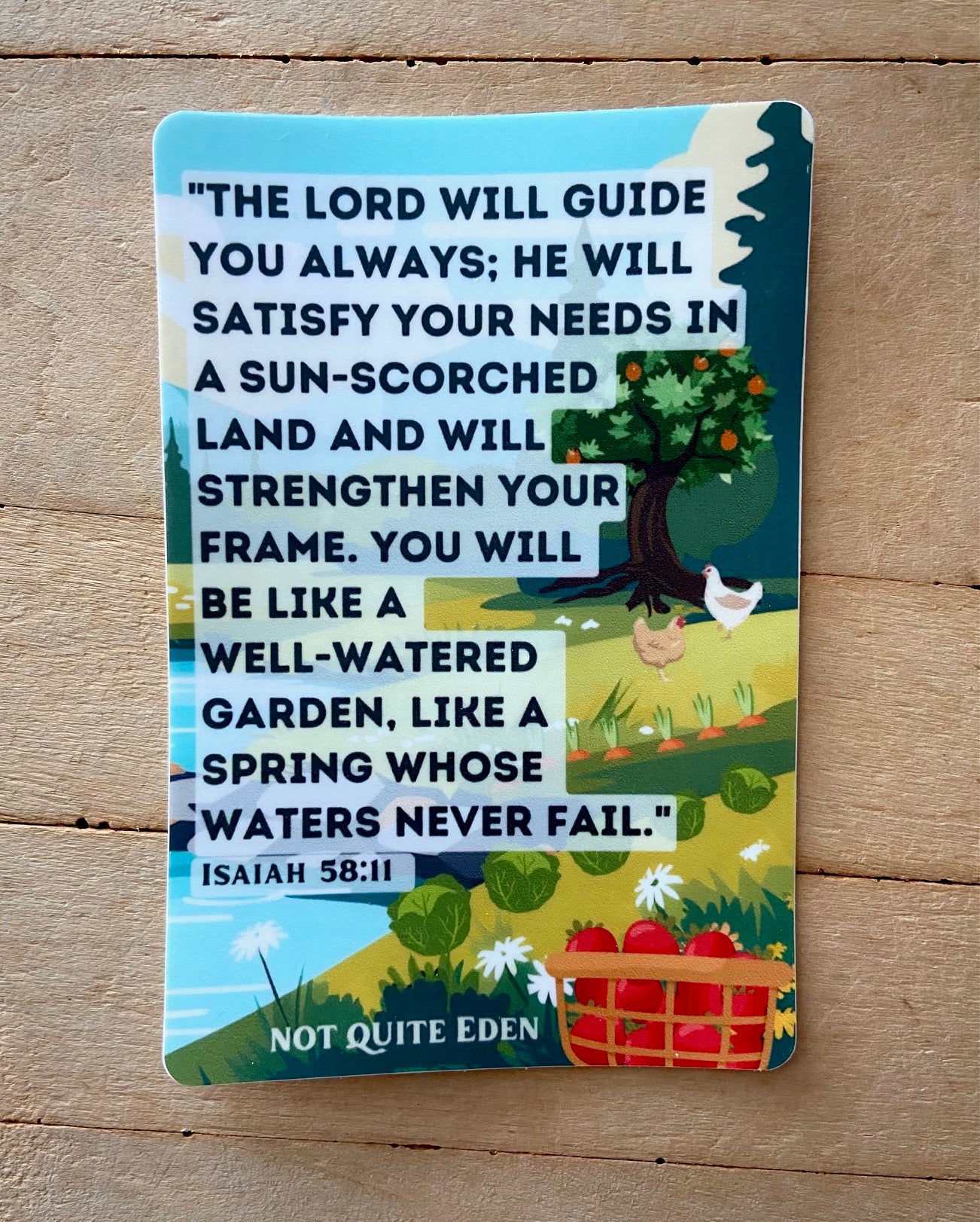 Isaiah 58:11 - Sticker