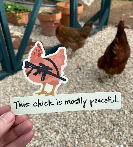 "Mostly Peaceful" - Sticker
