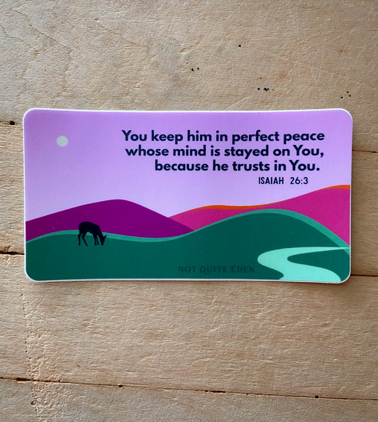 Isaiah 26:3 - Sticker
